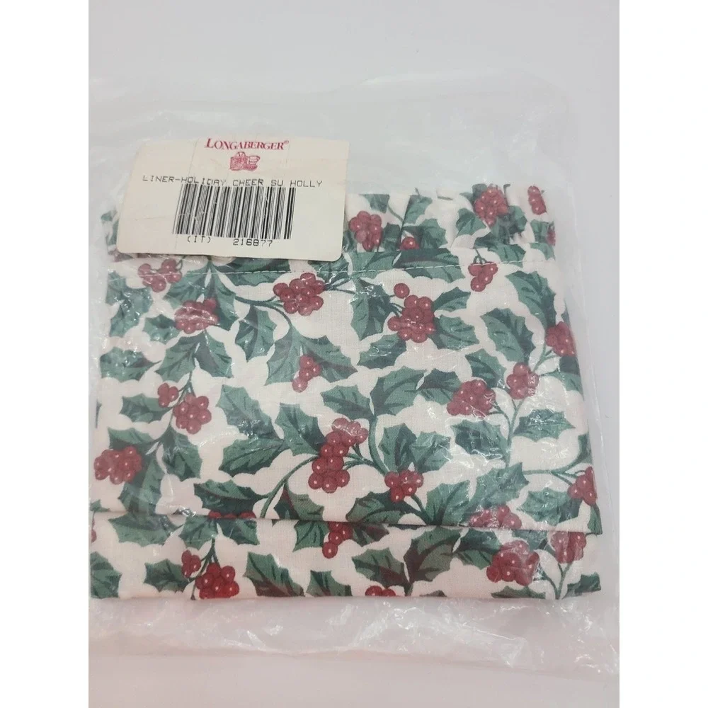 Longerberger Liner Holiday Cheer Holly